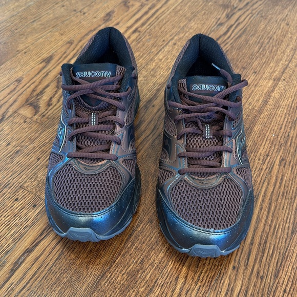 Saucony Ride Millennium Sneaker in Brown/ Metallic - men's size 10.5 - Picture 3 of 6